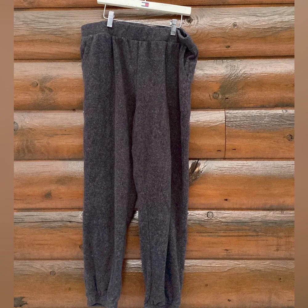 🌲 GREY FLEECE Cuddl Duds UNISEX EUC w/ POCKETS